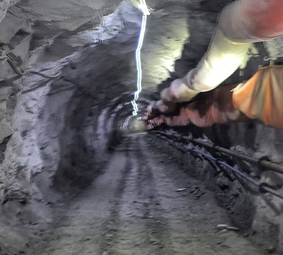 银川矿山反井钻机施工项目考察